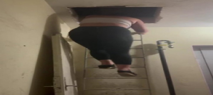 Masaj salonuna fuhuş baskını: Kadınlarla gizli geçitten çatıya çıkan şüpheli yakalandı