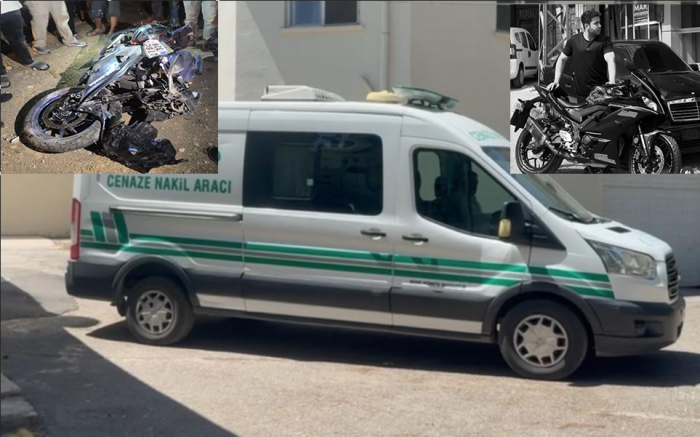 Motosiklet tutkununun hayatını kaybettiği kaza kask kamerasına yansıdı