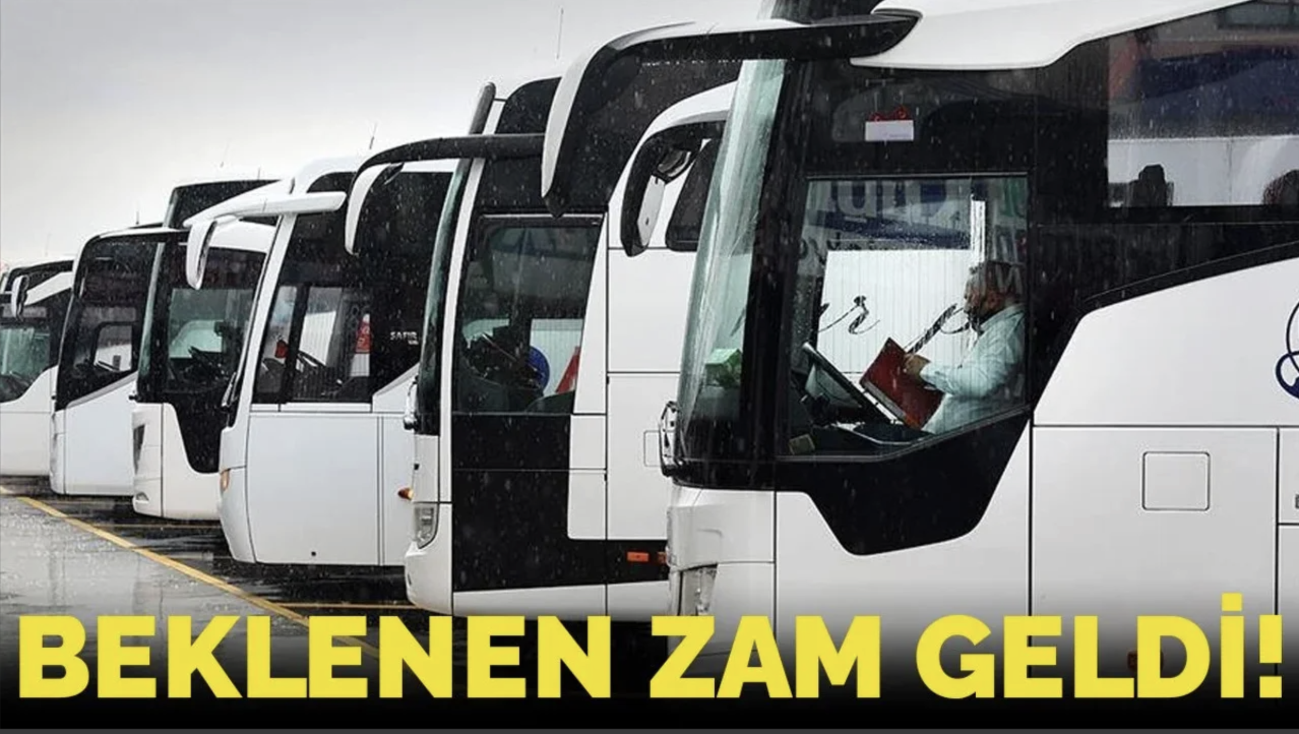 Otobüs biletlerine beklenen zam geldi