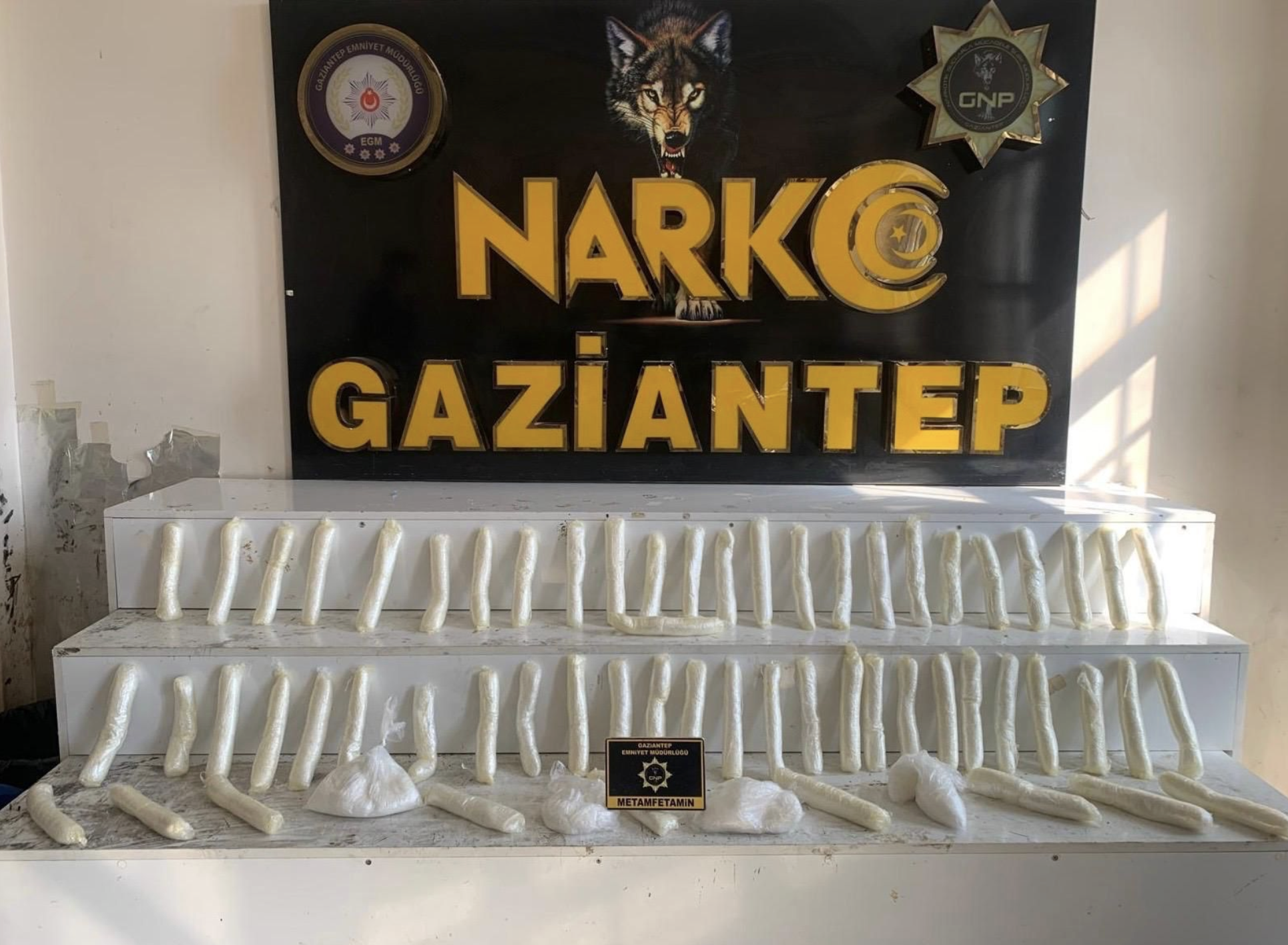 Gaziantep’te kilolarca uyuşturucu ele geçirildi