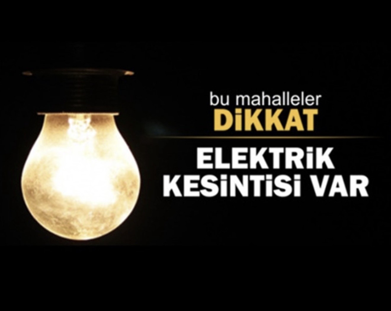 06 Mayıs 2026 Gaziantep'te Elektrikler Kesilecek
