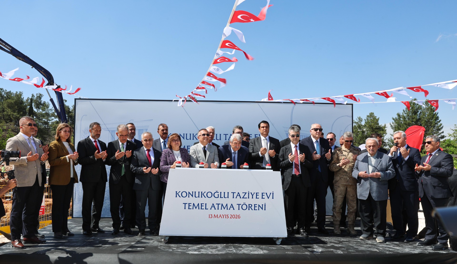 Konukoğlu Taziye Evi'nin temeli törenle atıldı