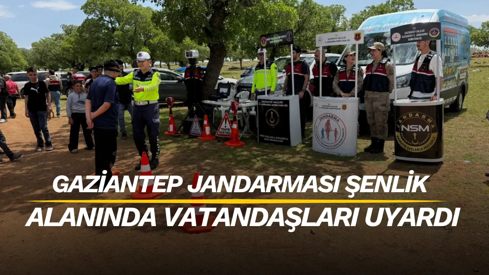 Jandarmadan piknikte eğitim