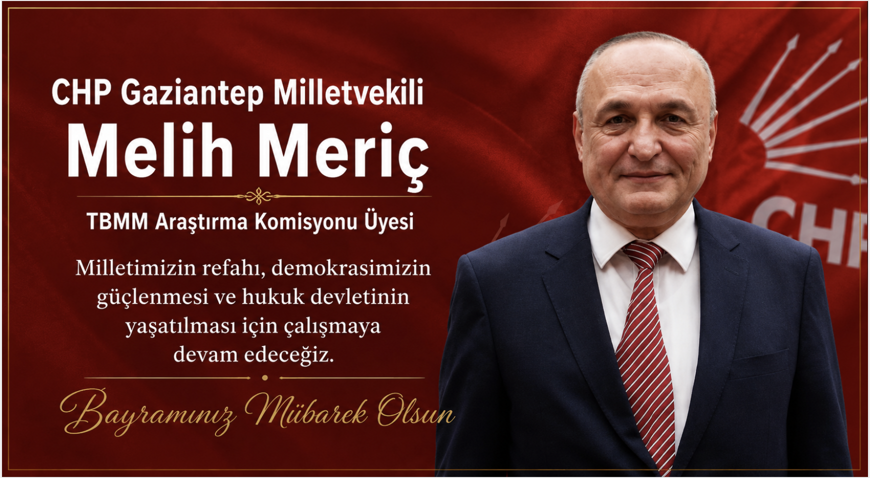 CHP Gaziantep Milletvekili Melih Meriç  Kurban Bayramı Mesajı
