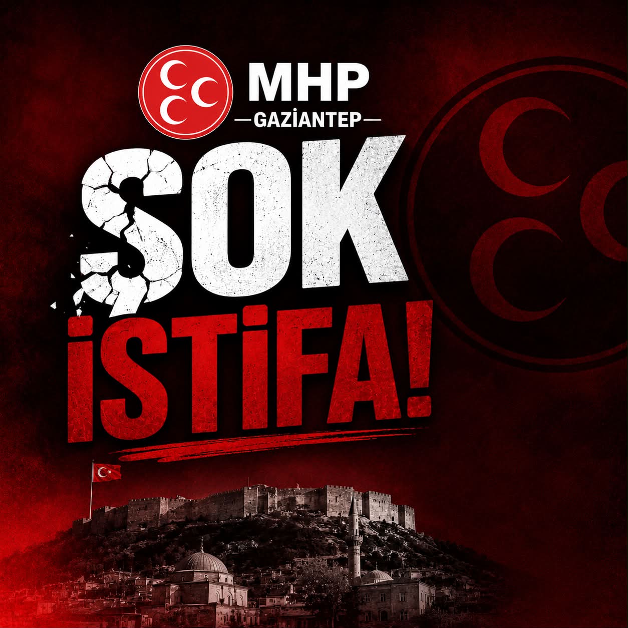 MHP Gaziantep’te şok istifa