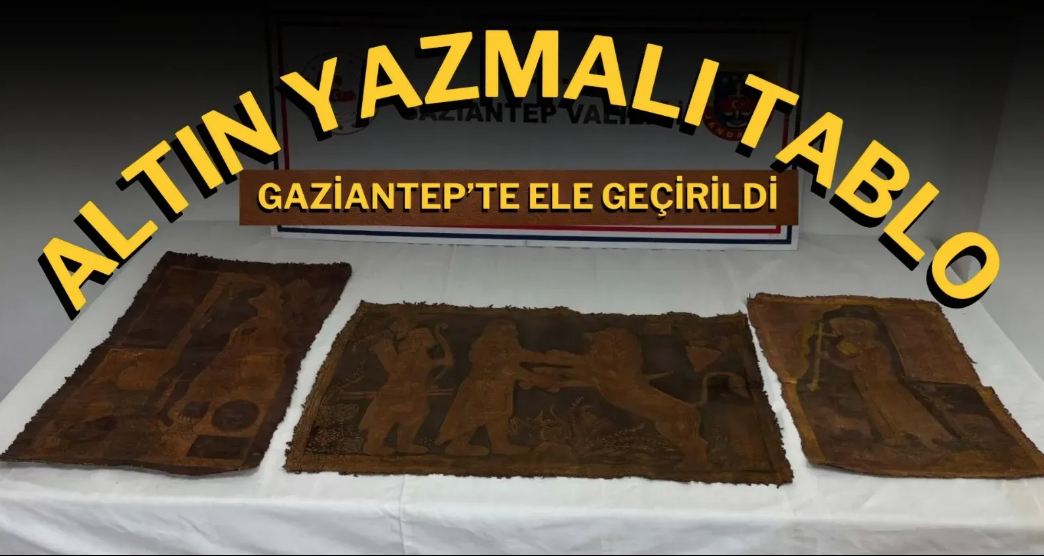 Gaziantep'te İbranice altın yazmalı tablo operasyonu