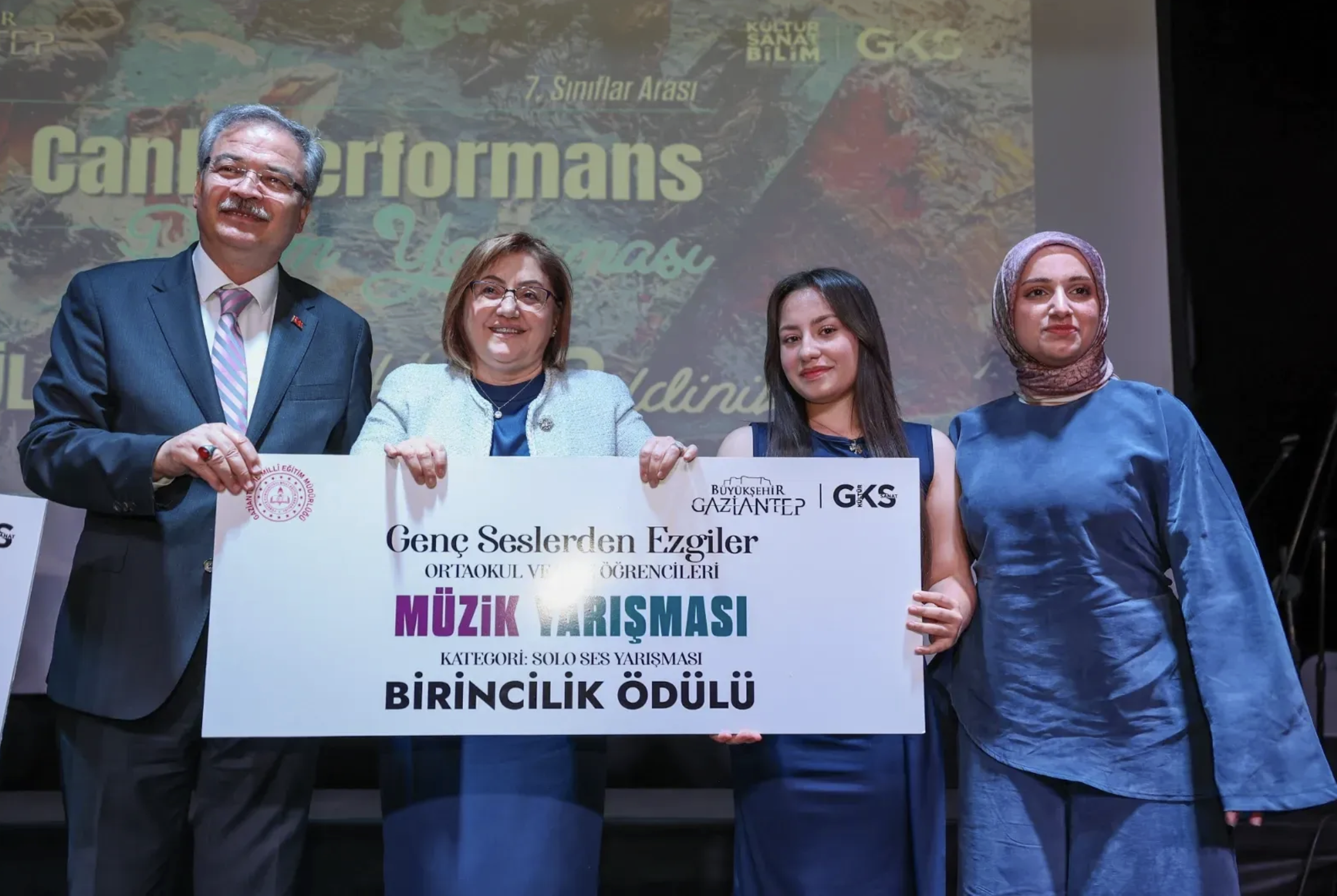 Gaziantep’te sanatla yükselen öğrenciler ödüllendirildi
