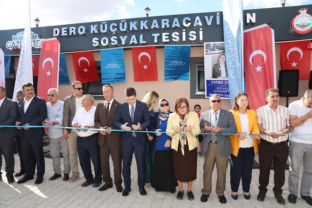 GAZİANTEP BÜYÜKŞEHİR VE OĞUZELİ BELEDİYESİ İŞ BİRLİĞİYLE DERO KARACAVİRAN’A SOSYAL TESİS