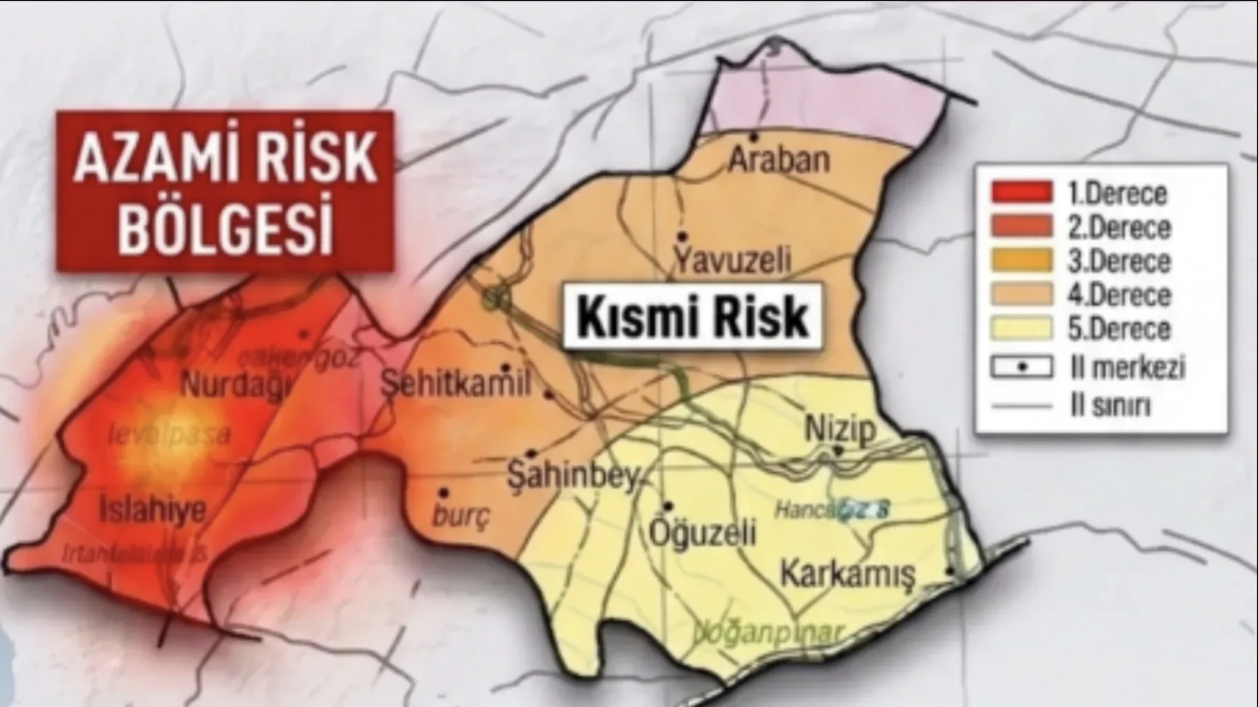 Gaziantep'in en riskli ilçesi belli oldu