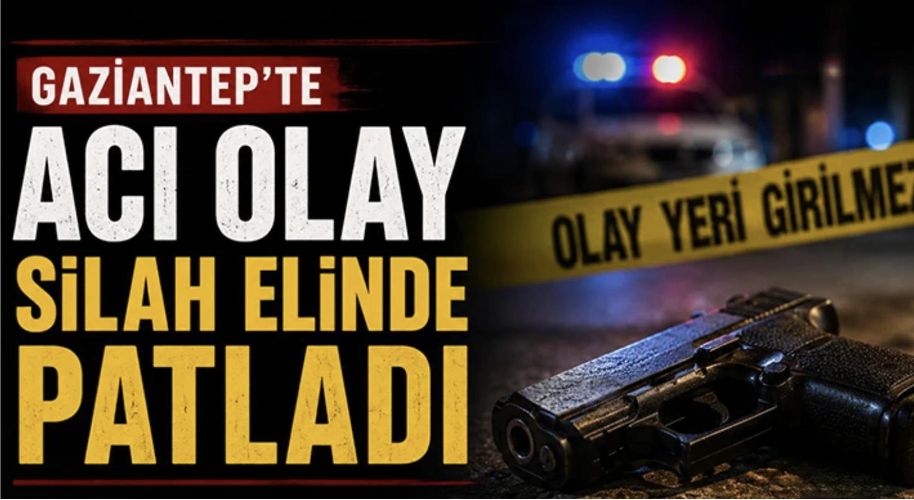 Gaziantep'te acı olay! Silah elinde patladı!