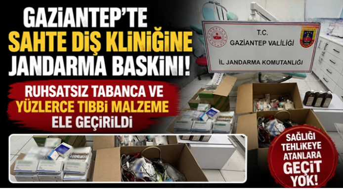 Skandal Operasyon: Sahte Doktorların Kaçak Diş Kliniği Jandarma Tarafından Çökertildi