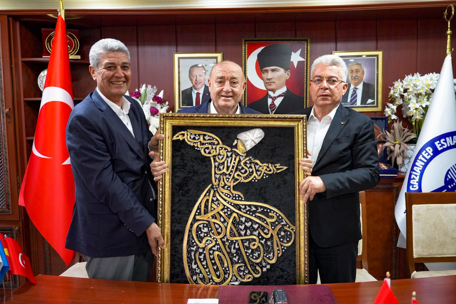 NTO HEYETİNDEN GESOB BAŞKANI ÜNAL AKDOĞAN’A "HAYIRLI OLSUN" ZİYARETİ