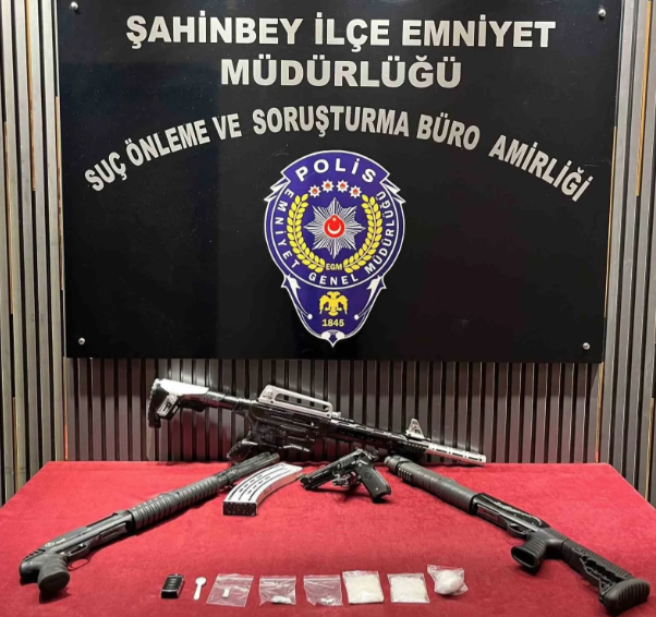 Gaziantep’te ruhsatsız silah ele geçirildi