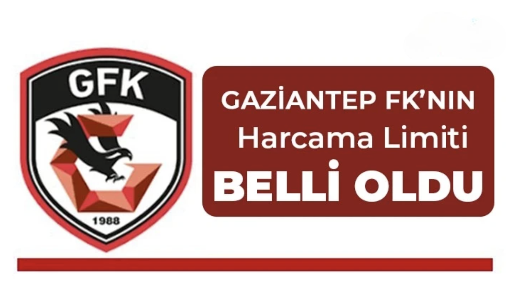 Gaziantep Futbol Kulübü’nün harcama limiti belli oldu
