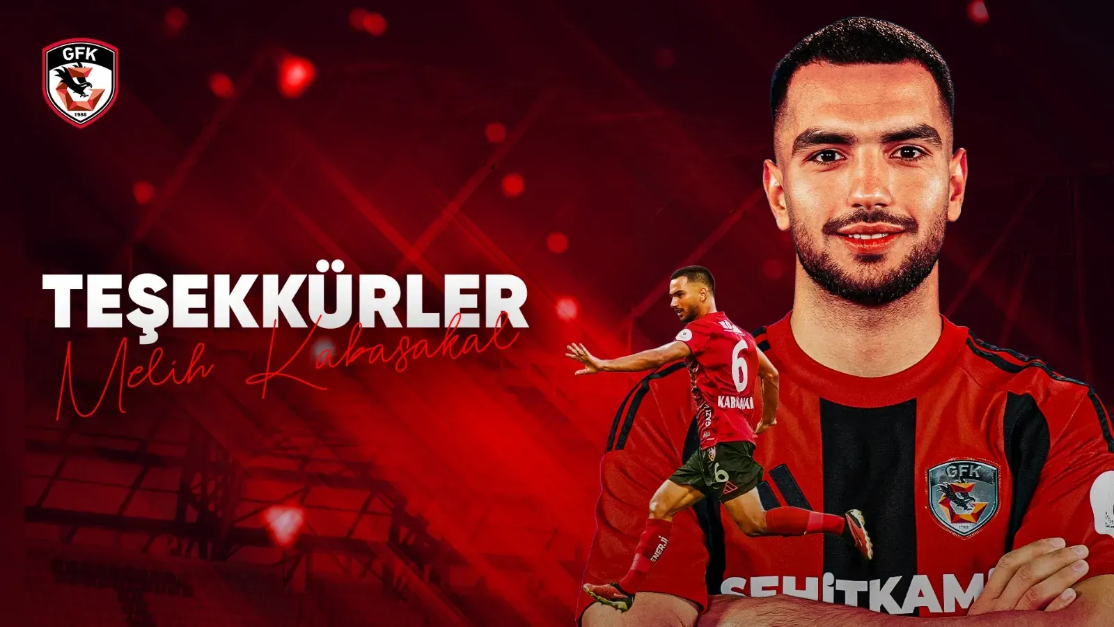 Gaziantep FK Melih Kabasakal'a teşekkür etti