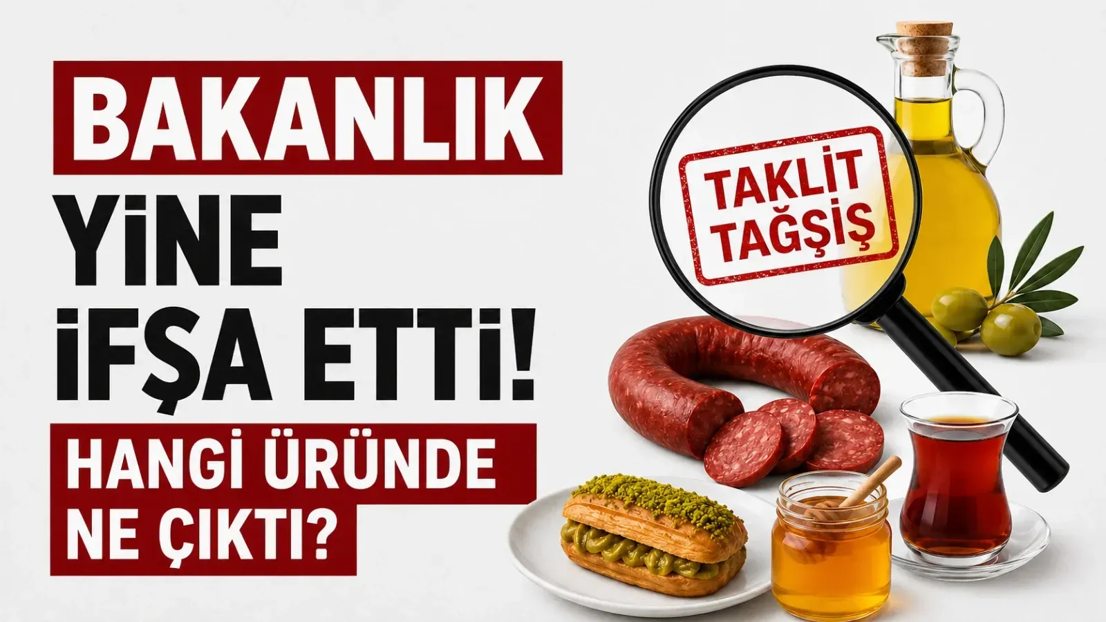Sucuk, kıyma, çay, bal… Hepsinde hile var