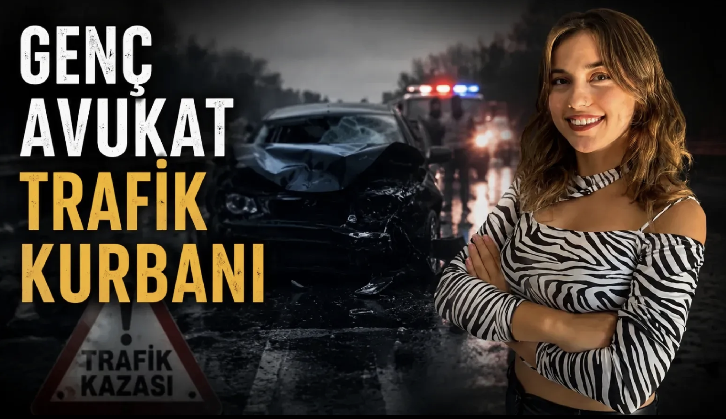 Genç avukat yaya geçidinde can verdi