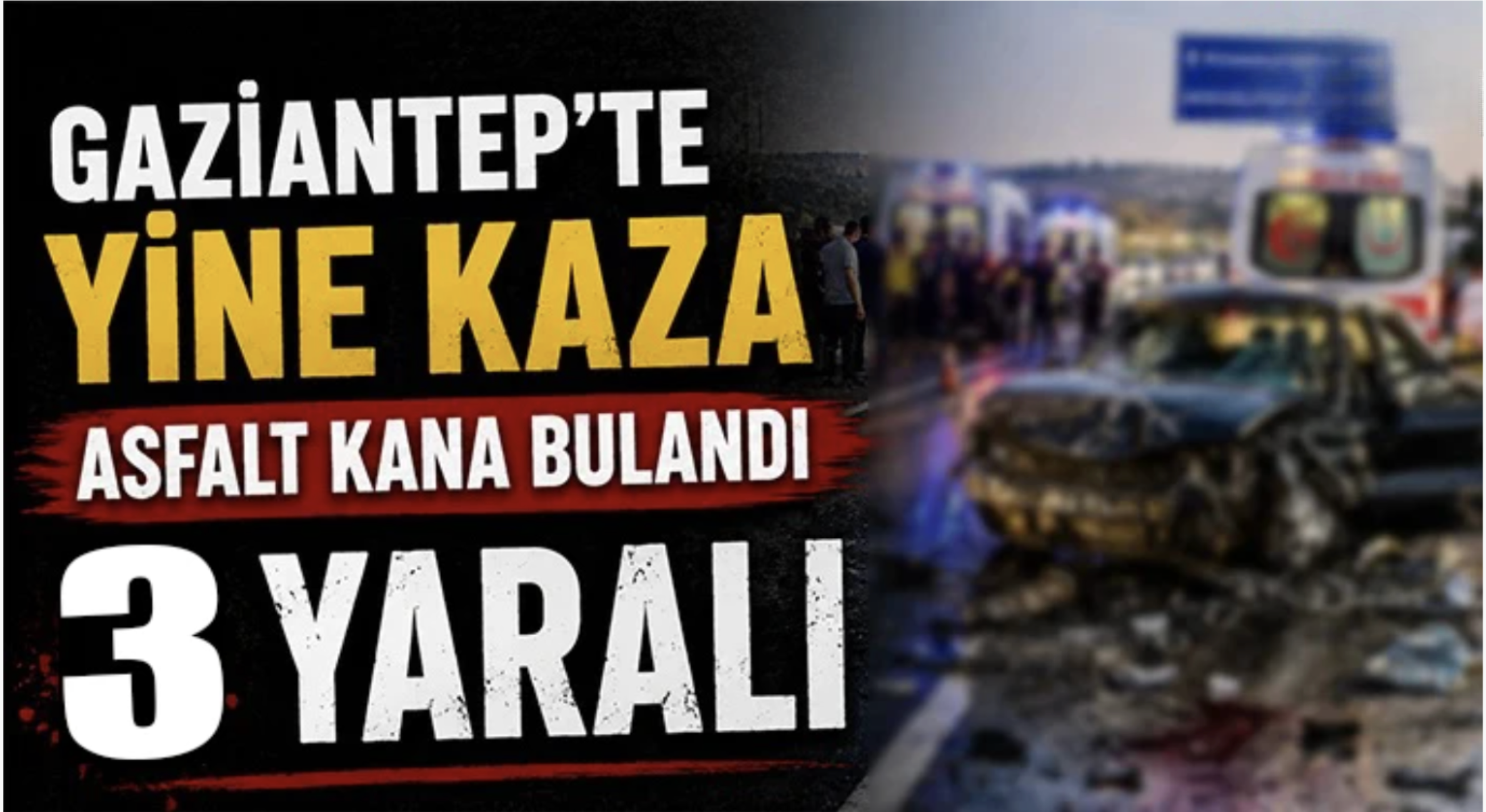 Gaziantep'te yine kaza: Köy girişinde yoldan çıktı