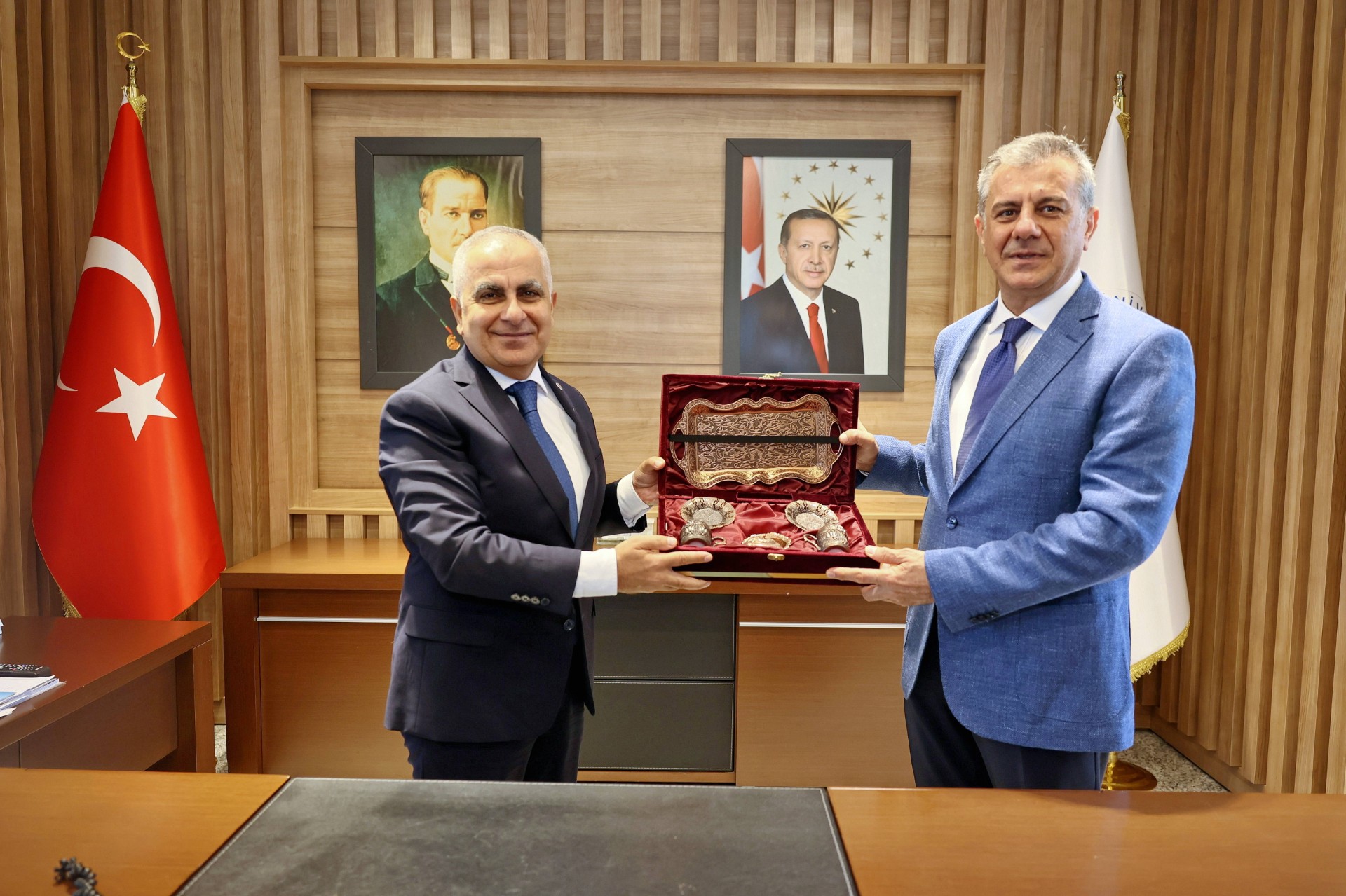 GAZİANTEP BÖLGE İDARE MAHKEMESİ BAŞKANINDAN GAÜN REKTÖRÜNE ZİYARET