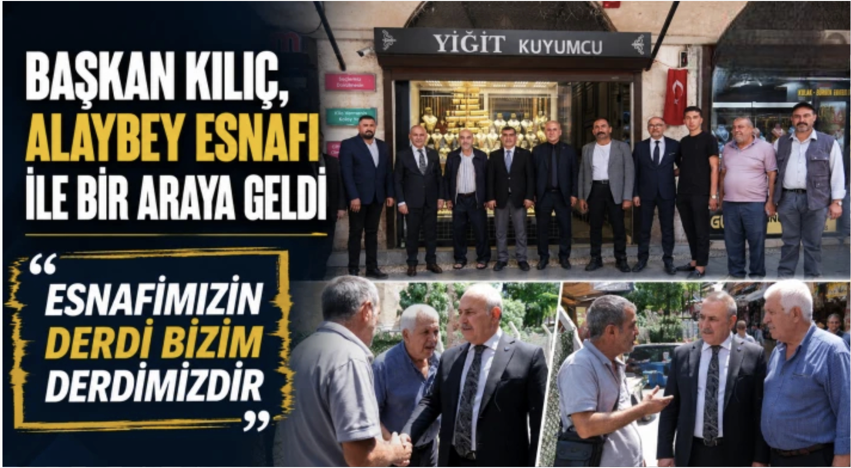 Başkan Kılıç, Alaybey esnafı ile bir araya geldi