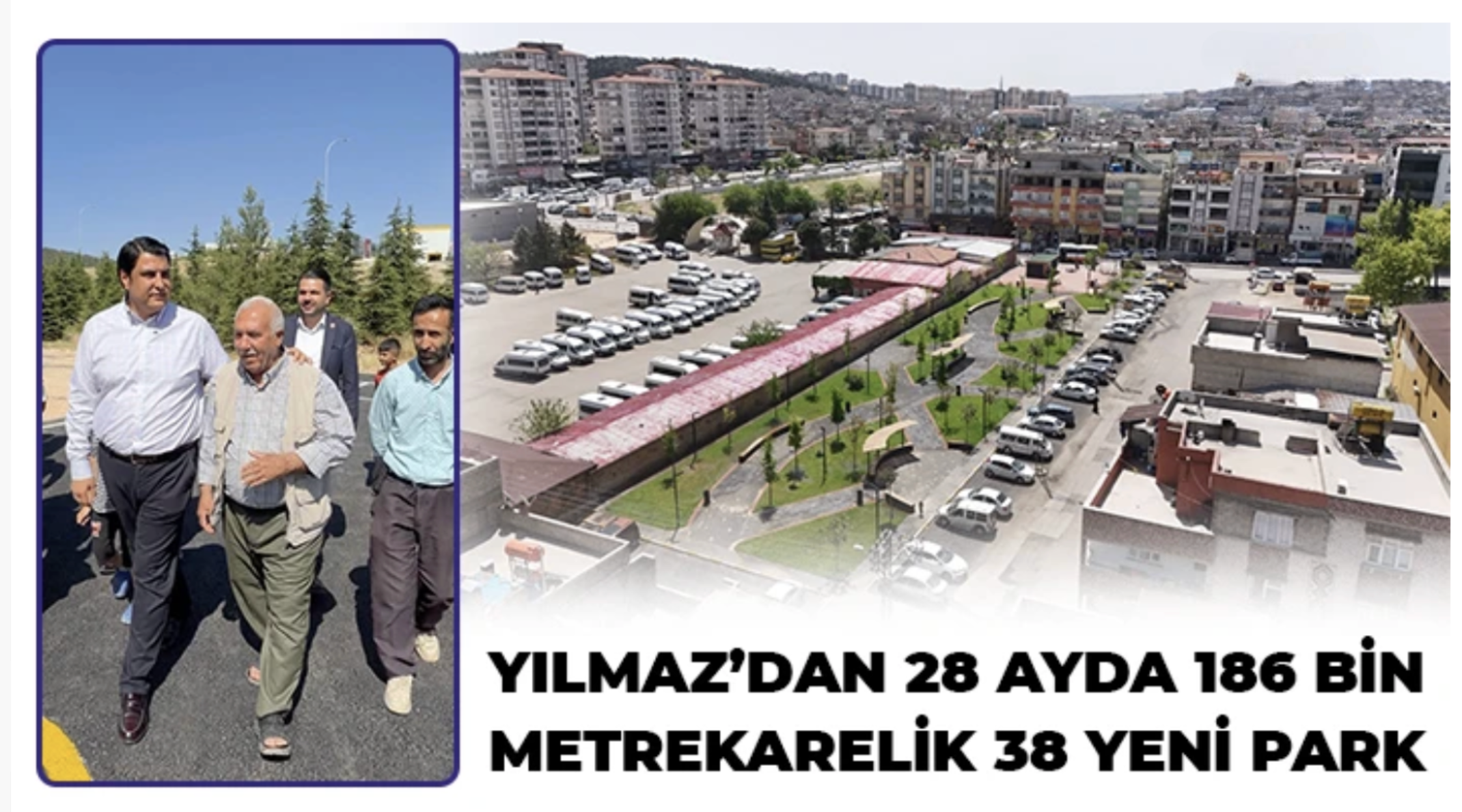 Yılmaz’dan 28 ayda 186 bin metrekarelik 38 yeni park