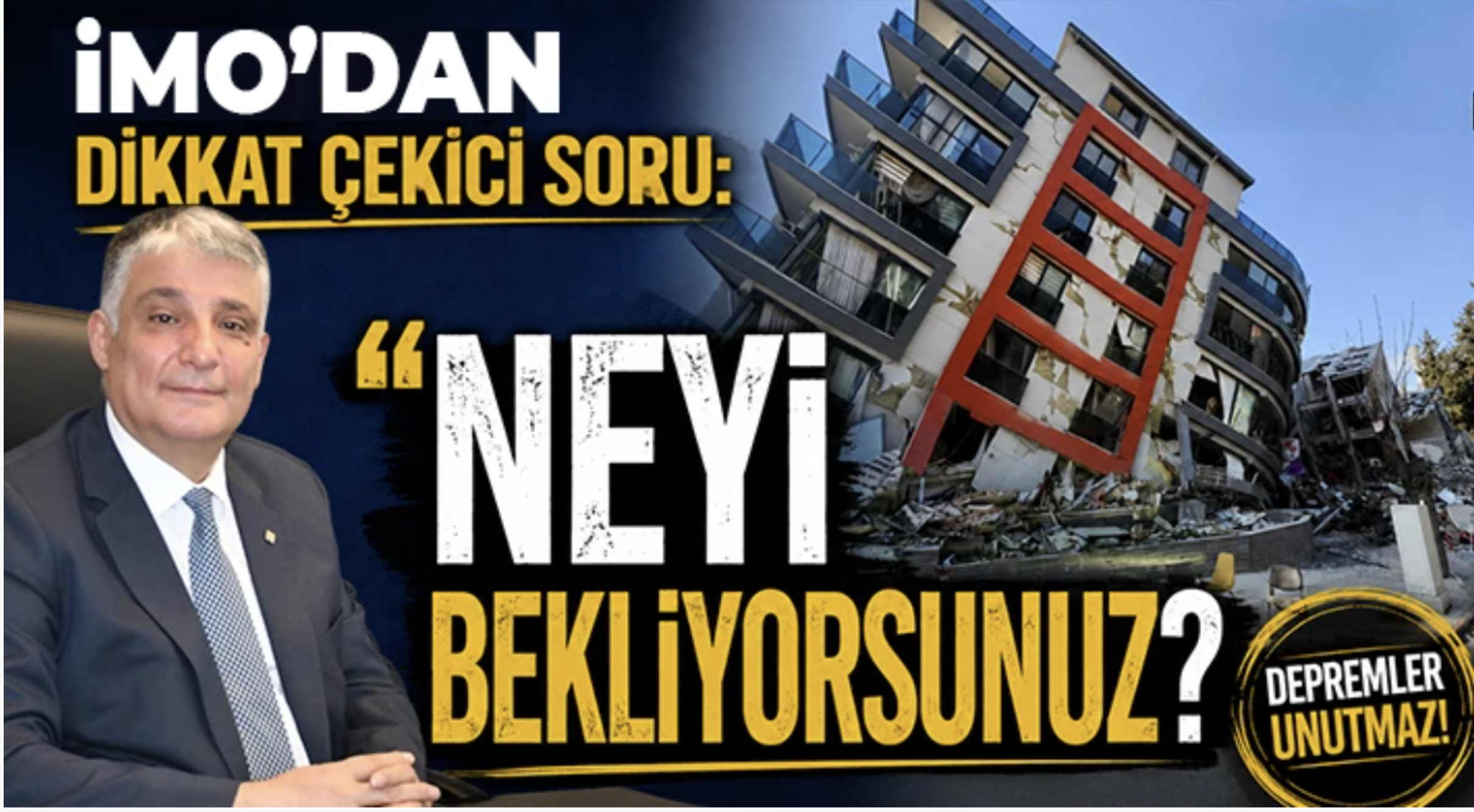 İMO’dan dikkat çekici soru: Neyi bekliyorsunuz?