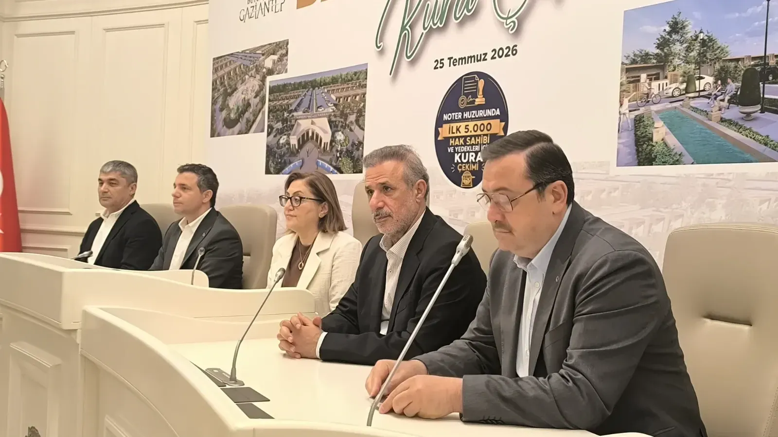 Gaziantep'te büyük heyecan! Kura çekimi başladı