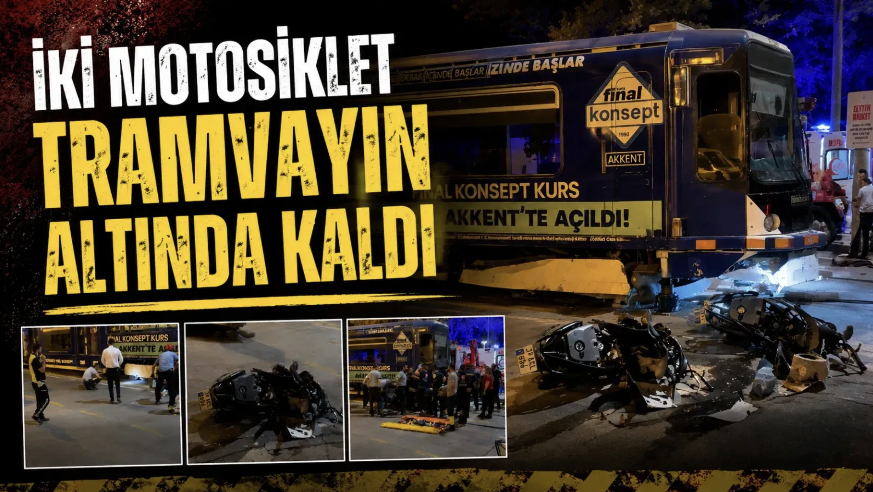 Tramvayın altında can pazarı