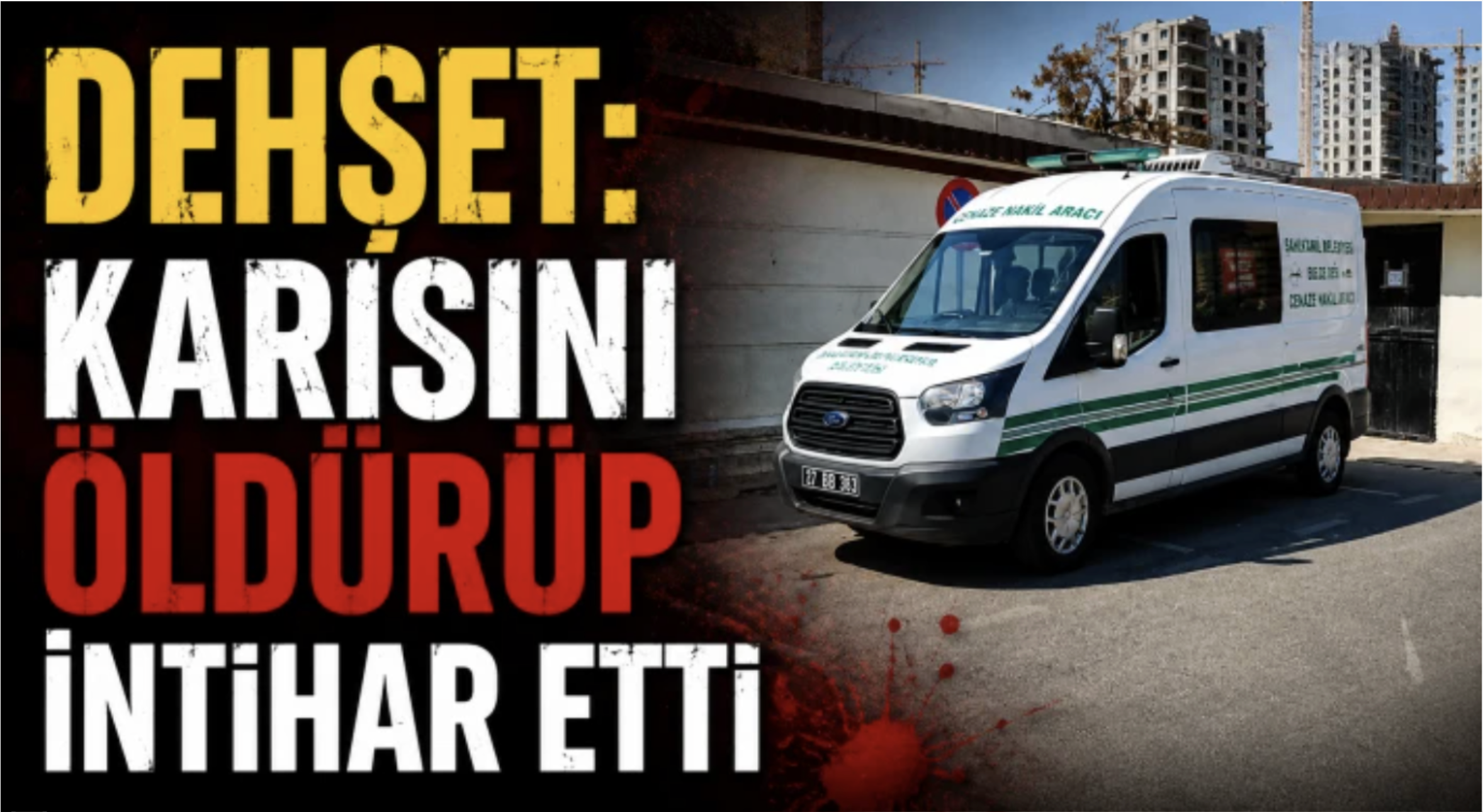 Dehşet: Karısını öldürüp intihar etti