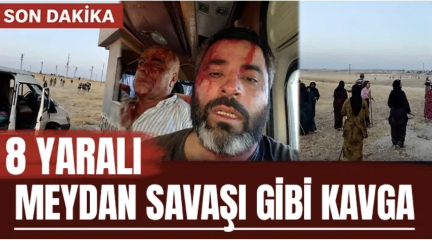 Meydan savaşı gibi kavga: 8 yaralı