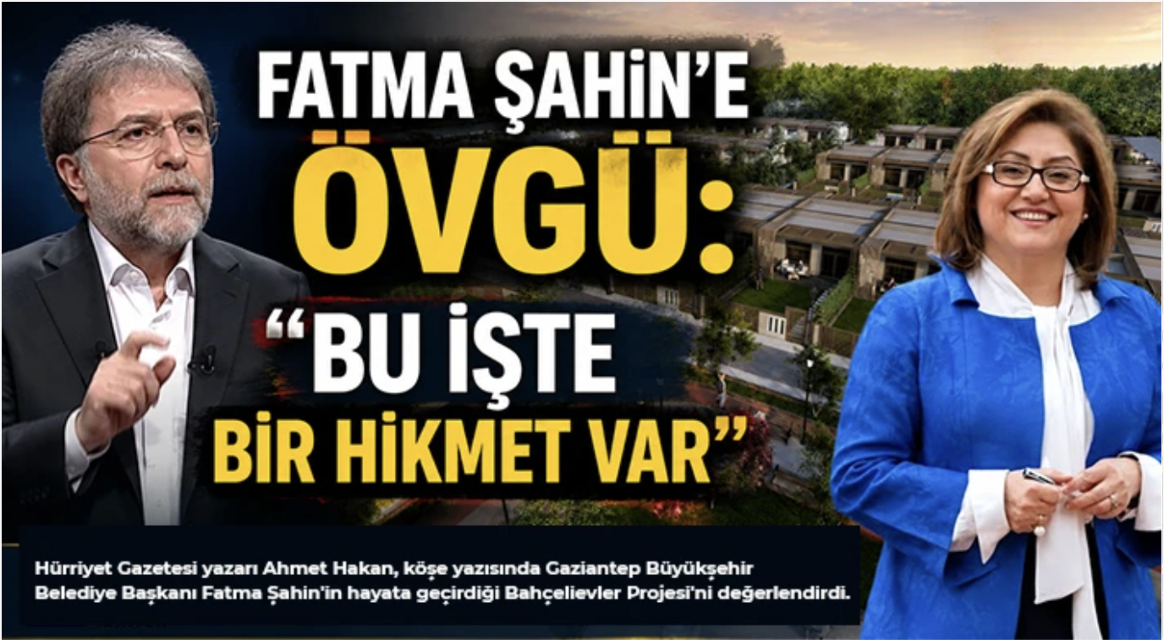 Ahmet Hakan'dan Fatma Şahin'e övgü: "Bu işte bir hikmet var"