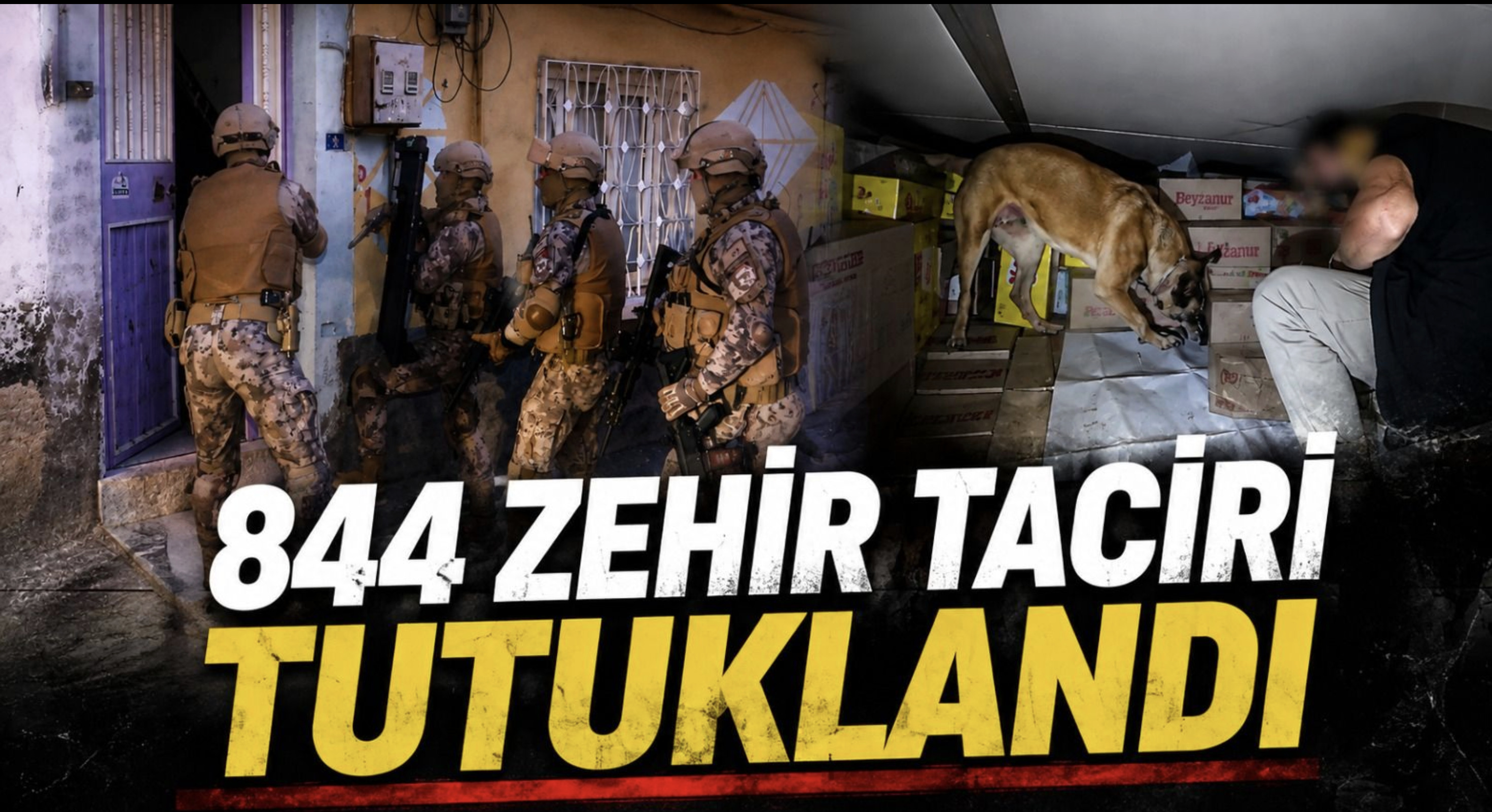 Uyuşturucuya demir balyoz