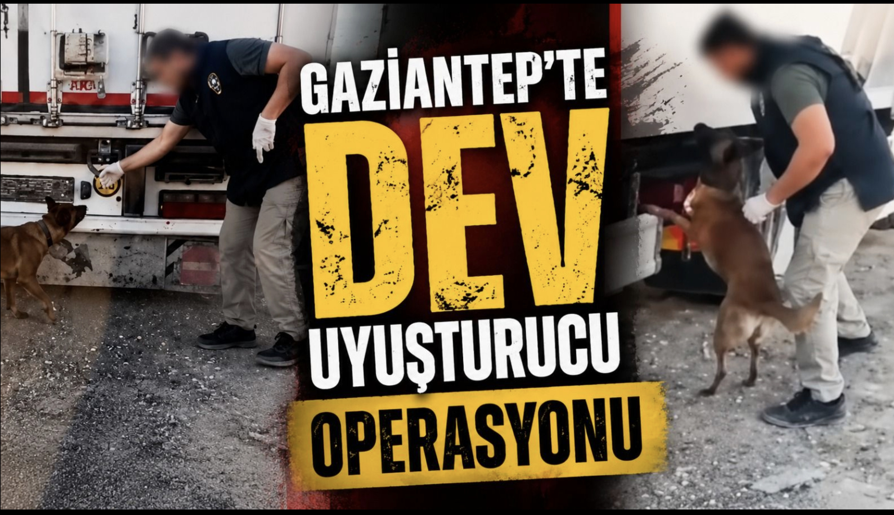 Gaziantep'te 2 TIR'da 24 kilo uyuşturucu