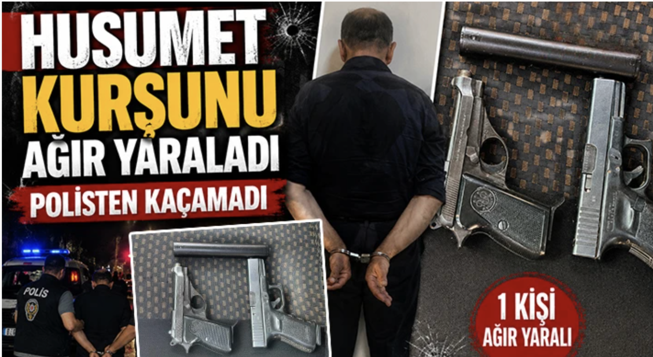 Gaziantep'te husumet kurşunu ağır yaraladı