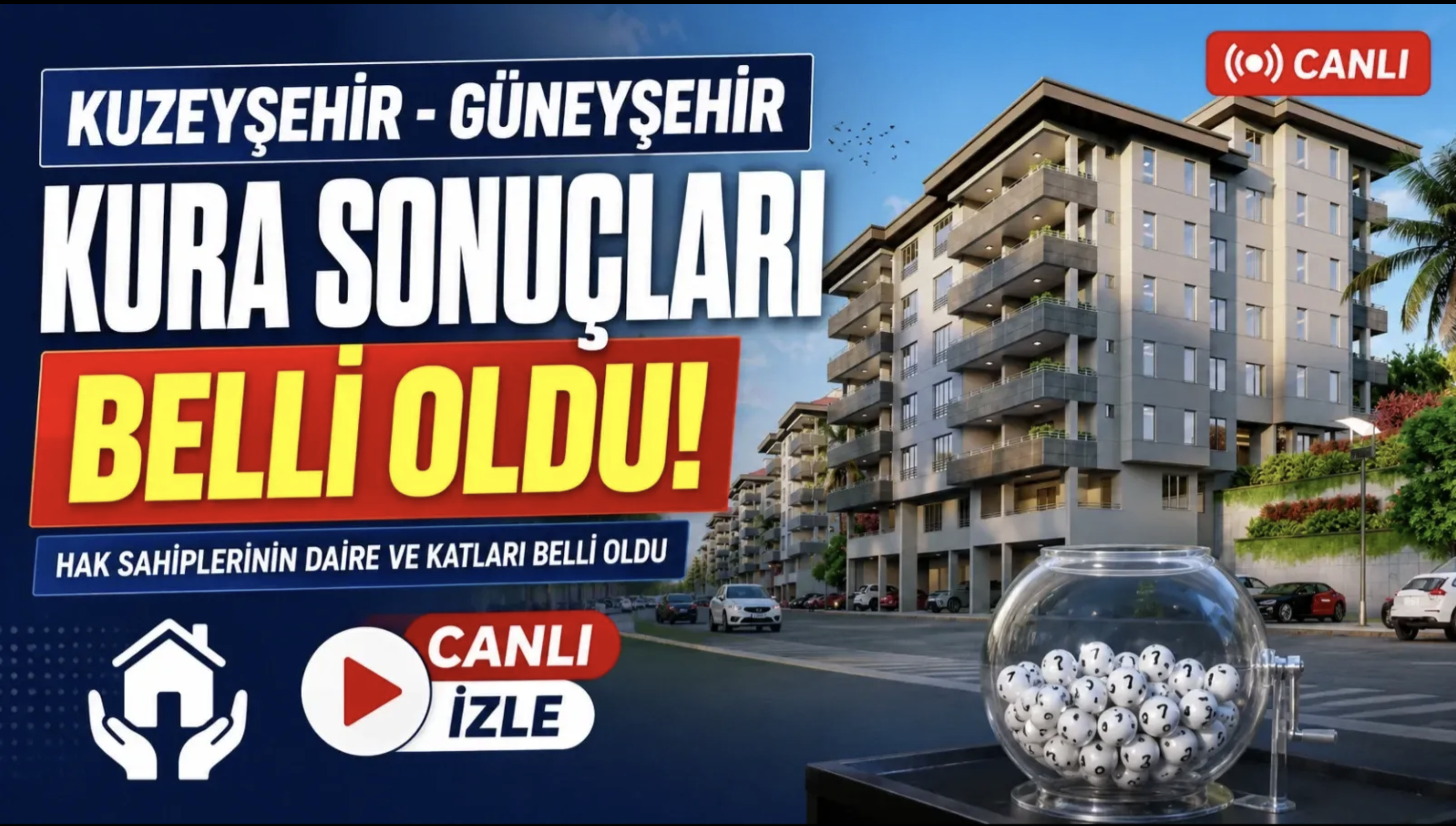 Kuzeyşehir- Güneyşehir kura sonuçları belli oldu