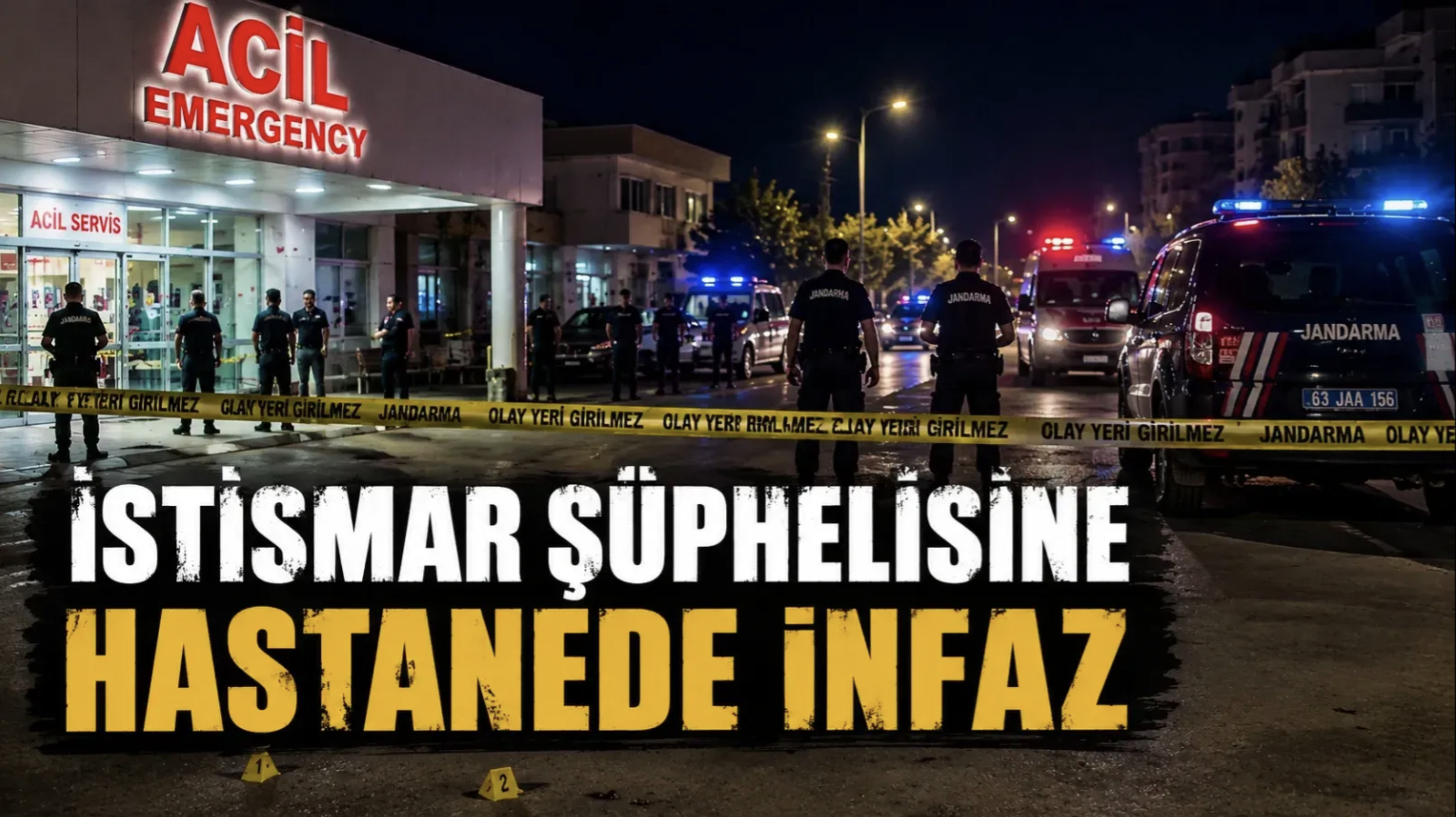 Hastane bahçesinde dehşet