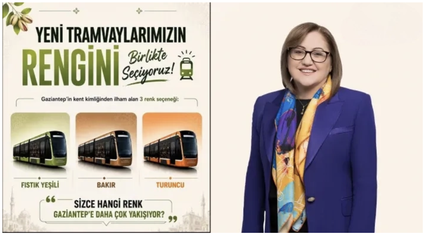 Büyükşehir’in şehre kazandıracağı yeni tramvayların rengi oylarla belirlenecek