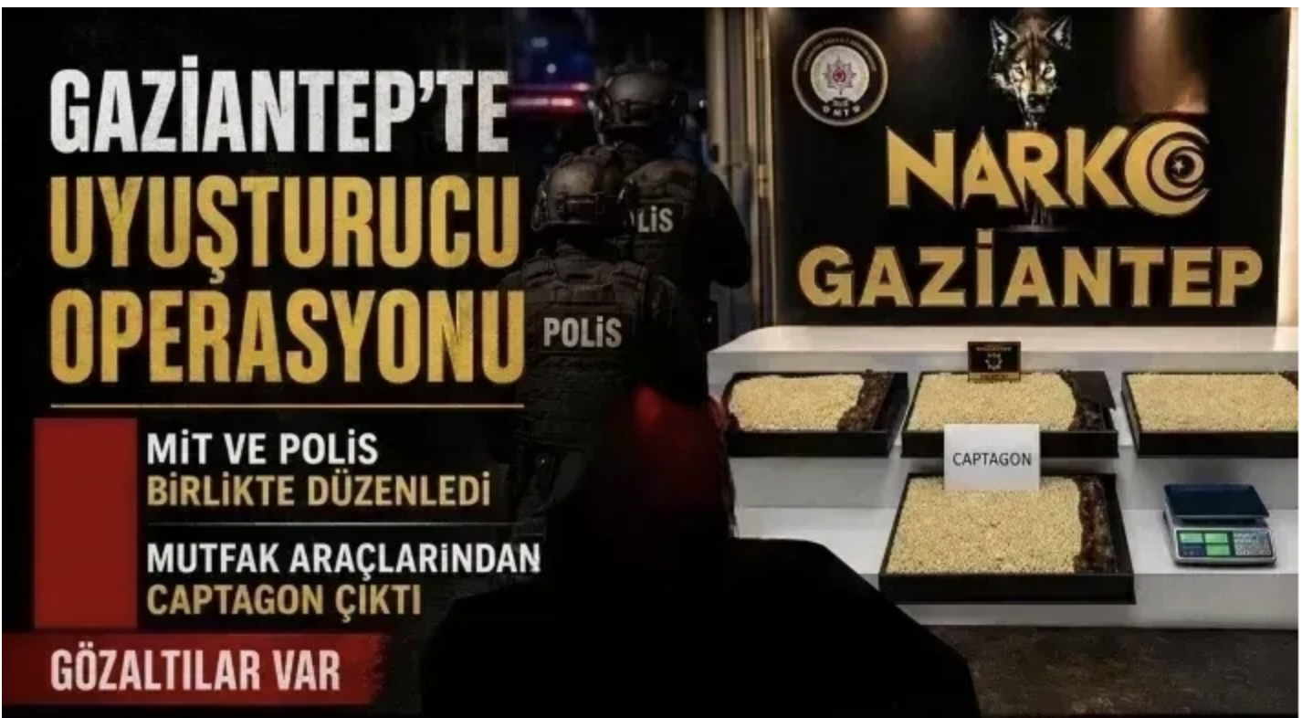 Gaziantep'te uyuşturucu operasyonu