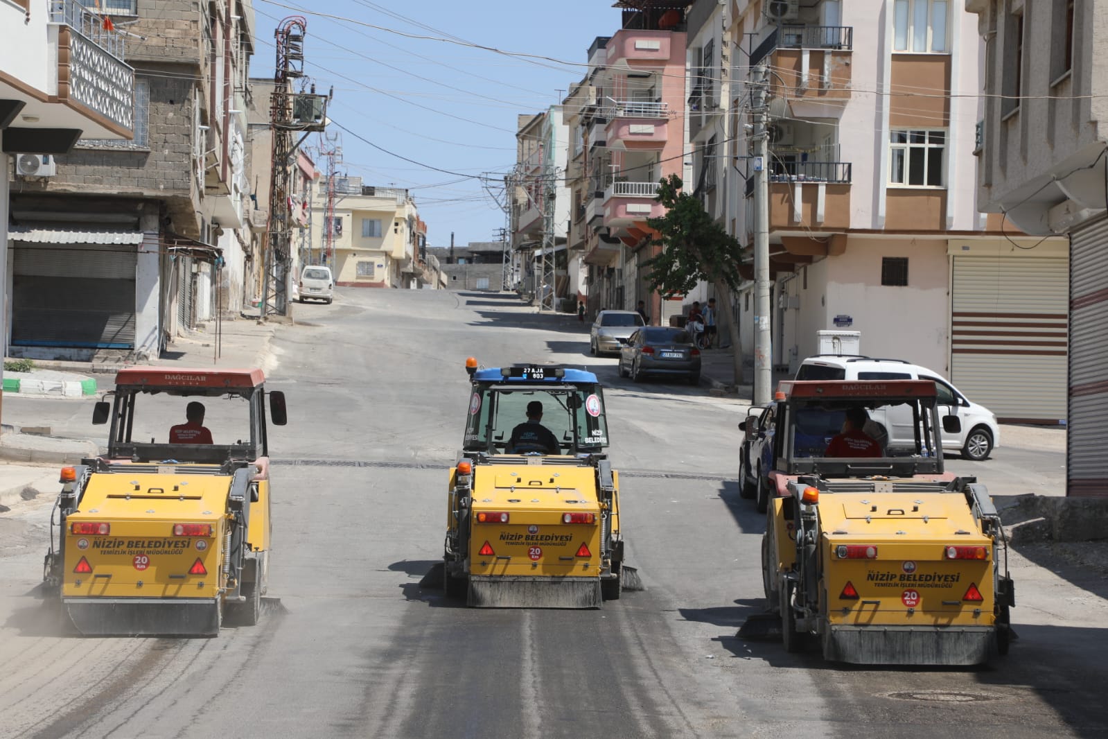 Nizip Belediyesi temizlik filosuna 3 yeni araç kattı