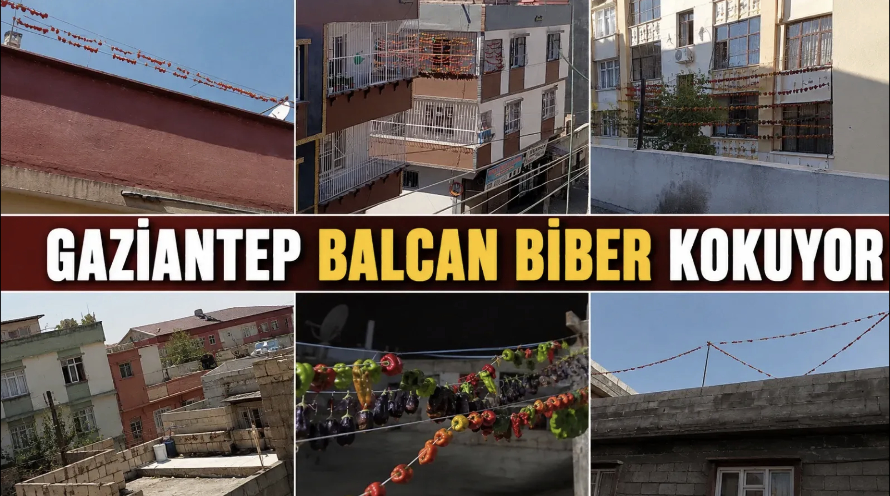 Gaziantep’in sokaklarını kurutmalık kokusu sardı