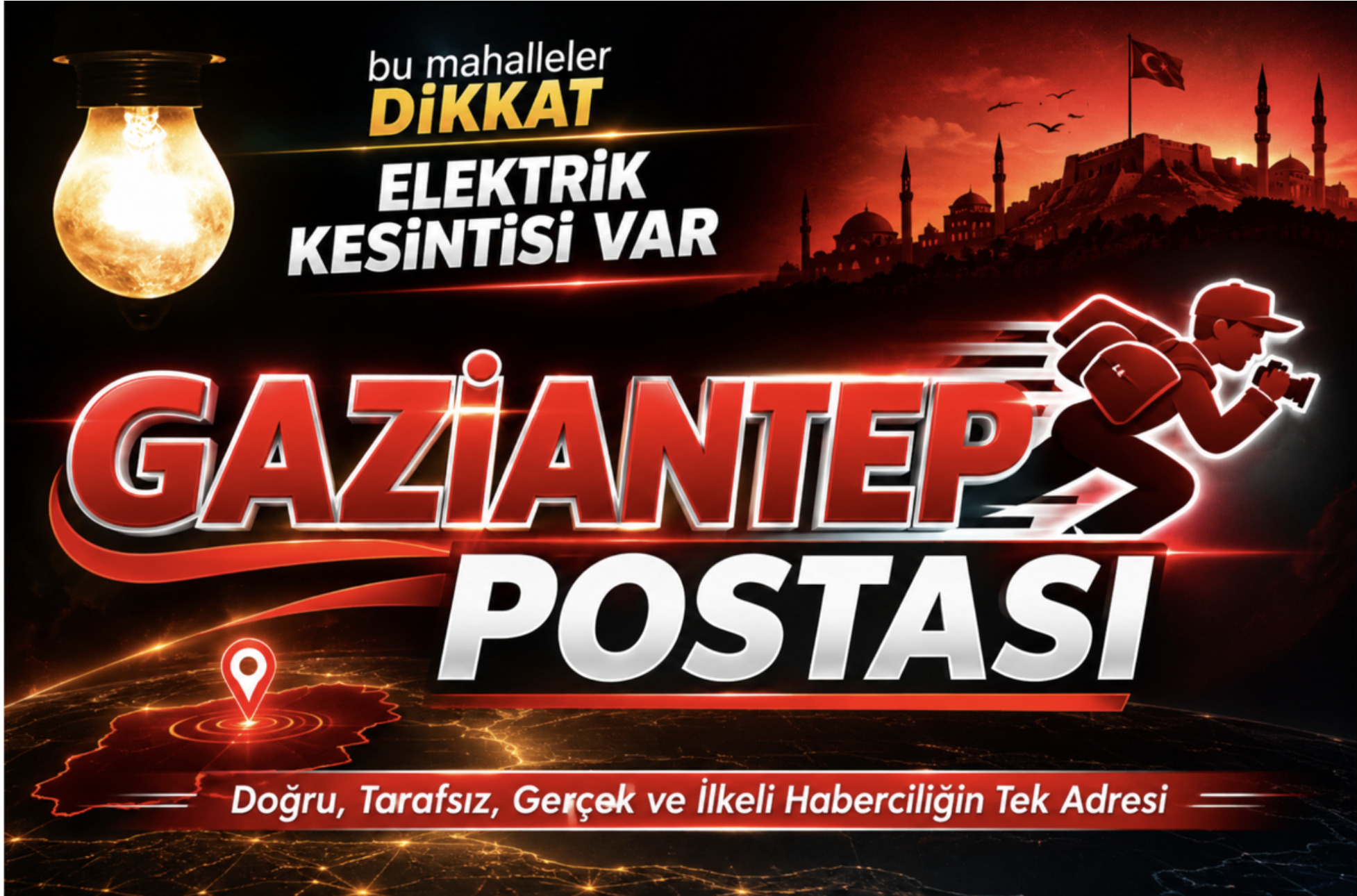 Gaziantep’te 23 Ağustos elektrik kesintisi!