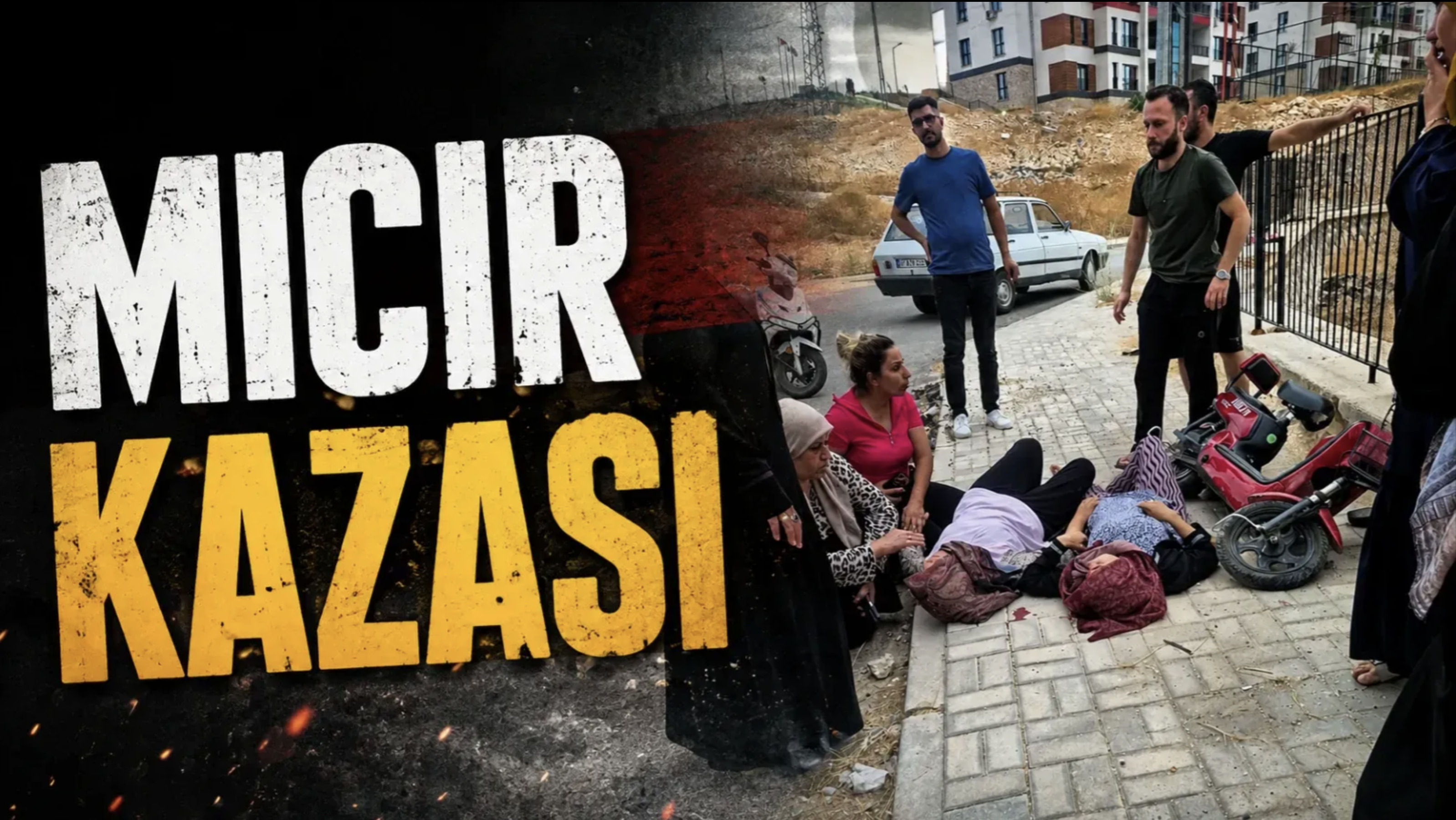 Motosiklet mıcırda kaydı, iki kız kardeş yaralandı