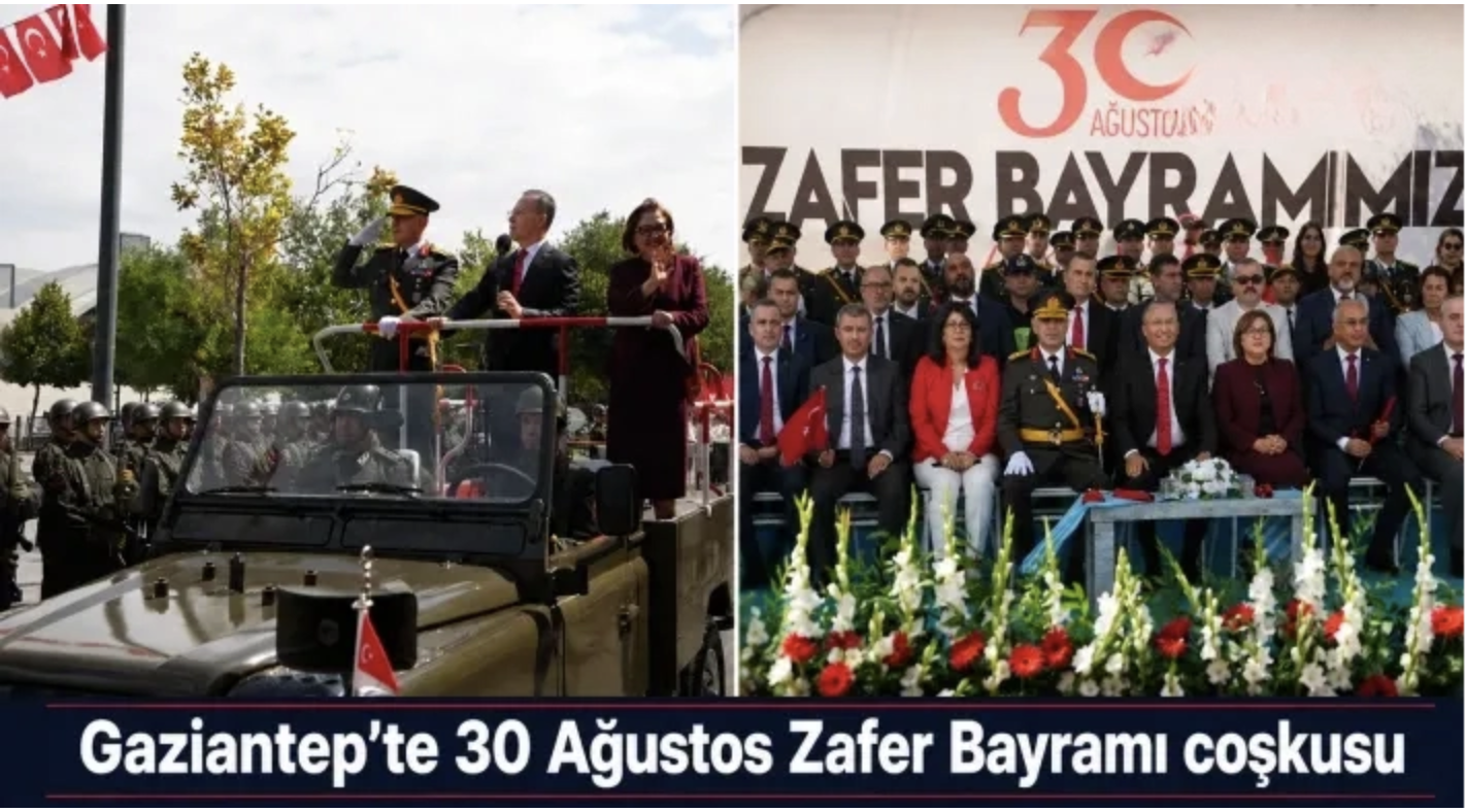 Gaziantep’te 30 Ağustos Zafer Bayramı coşkusu