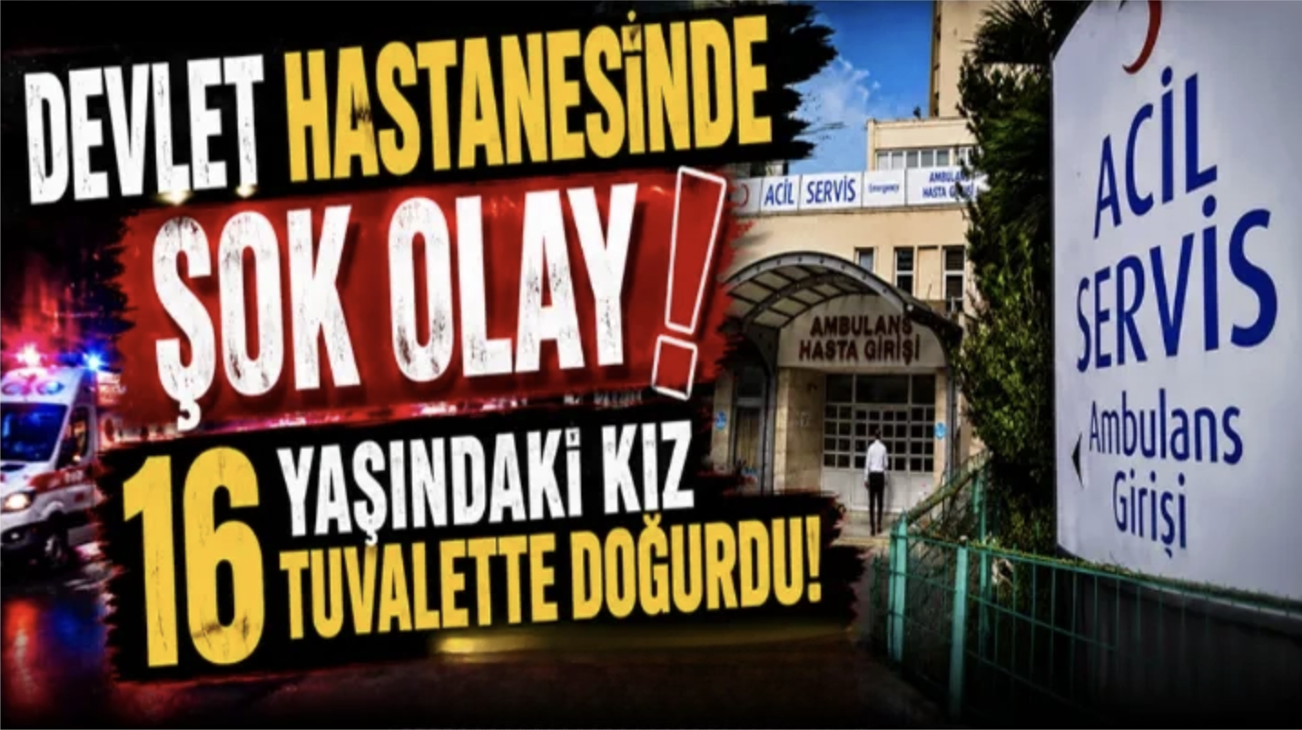 Devlet hastanesinde şok olay