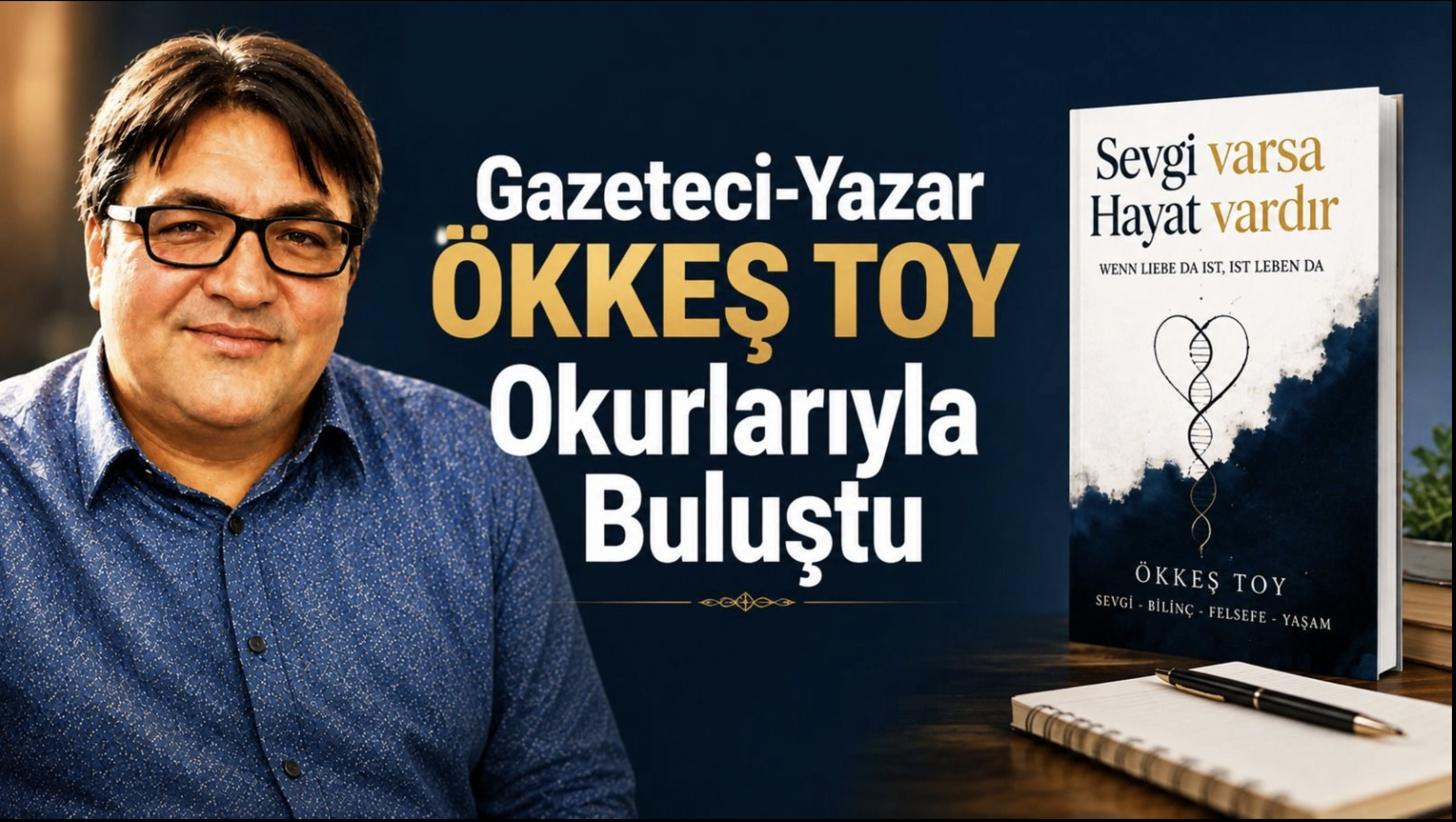 Gazeteci-Yazar Ökkeş Toy’dan sevgi dolu kitap