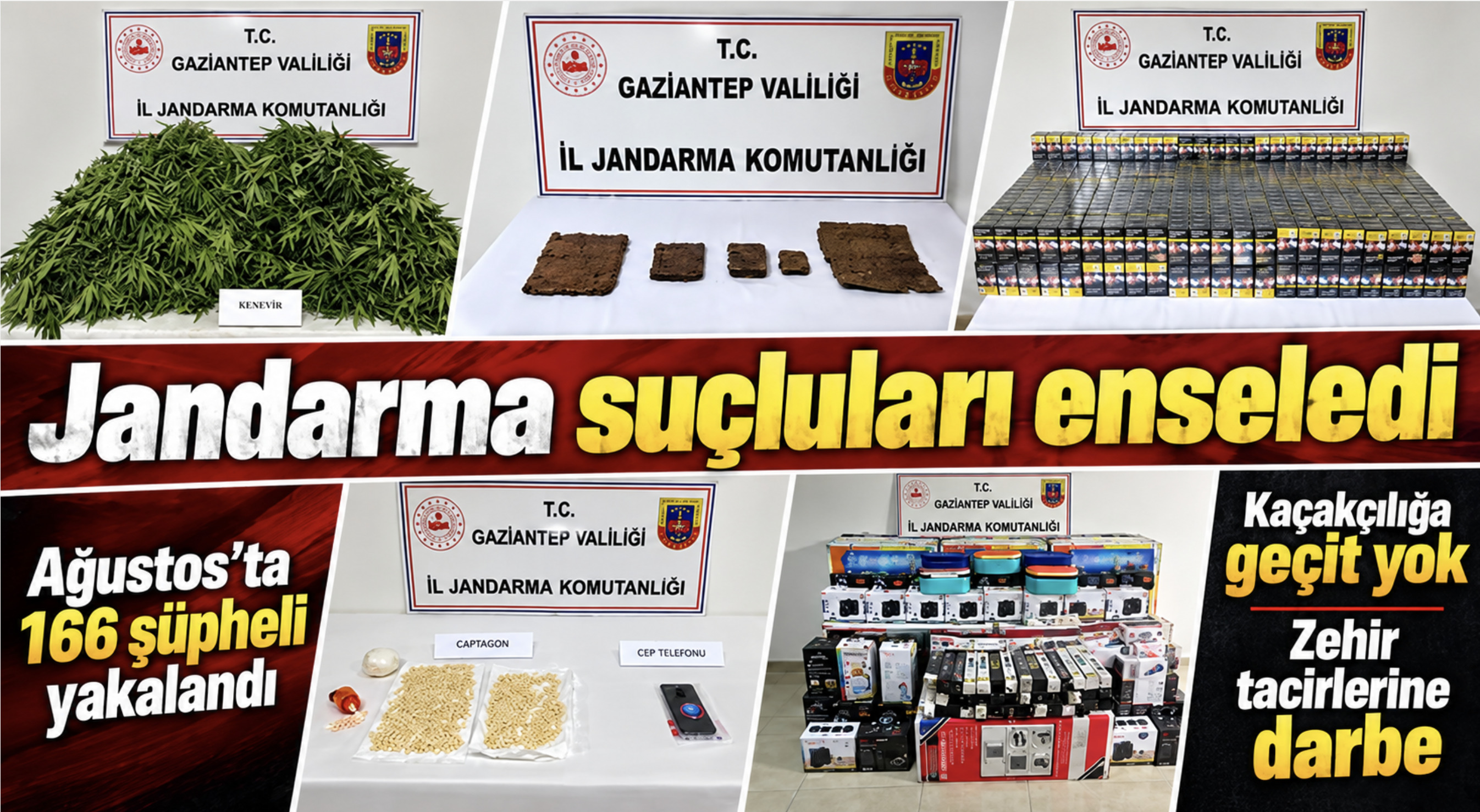 Jandarma suçluları enseledi: Ağustos ayında 166 şüpheli yakalandı