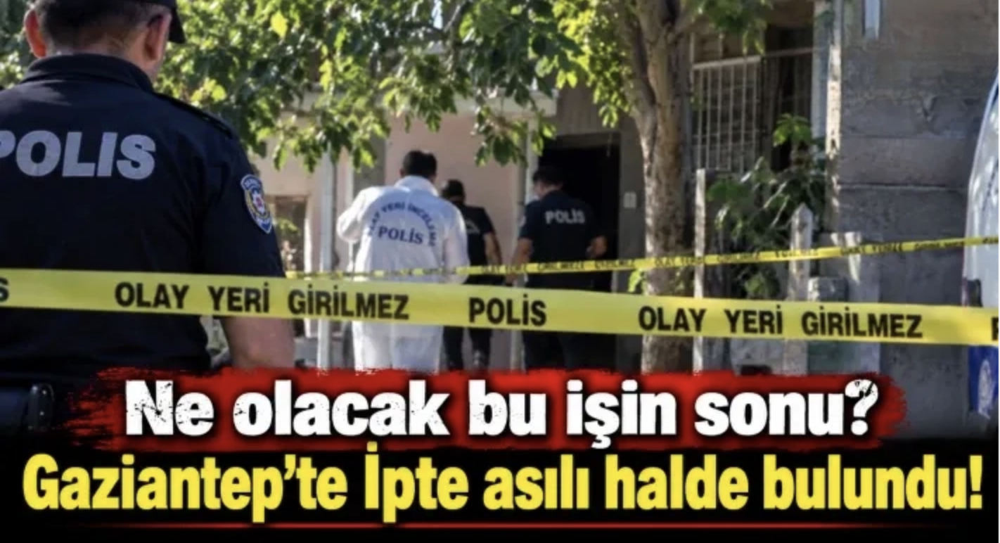 Ne olacak bu işin sonu? İpte asılı halde bulundu!