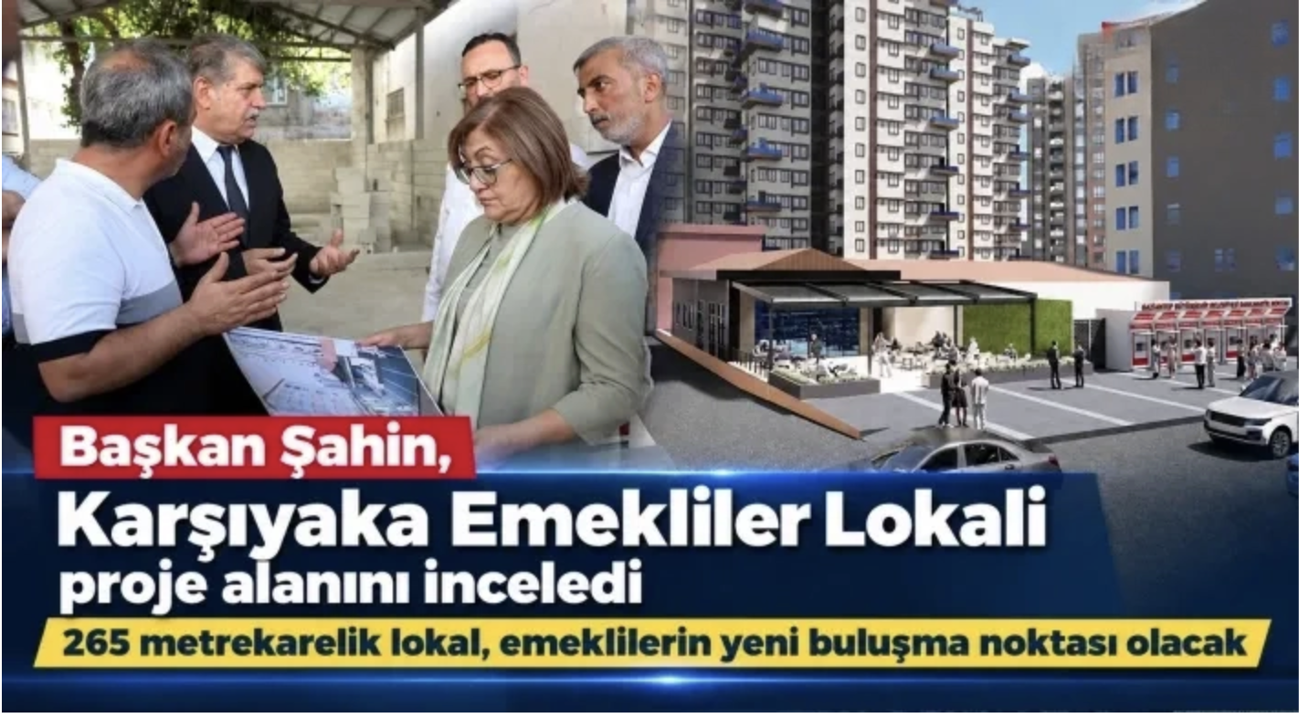 Başkan Şahin, Karşıyaka Emekliler Lokali proje alanını inceledi