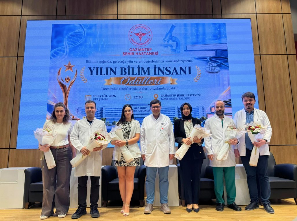Gaziantep Şehir Hastanesi’nde “Yılın Bilim İnsanları” Ödül Töreni Gerçekleştirildi