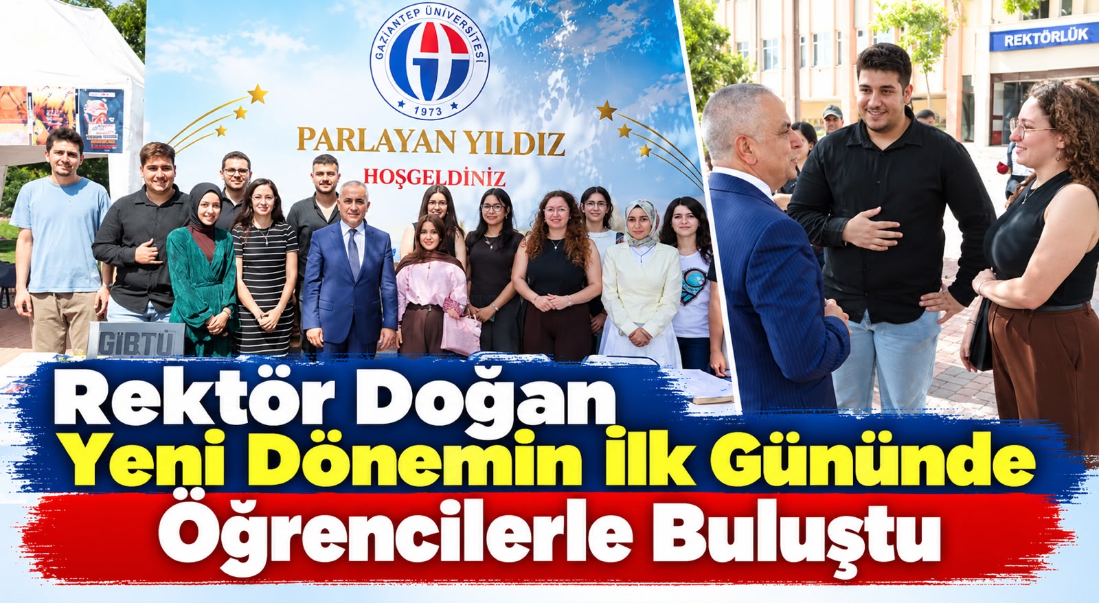 Rektör Doğan Yeni Dönemin Ilk Gününde Öğrencilerle Buluştu